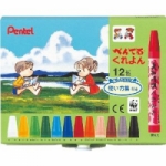 PENTEL CRAYON 12 WARNA